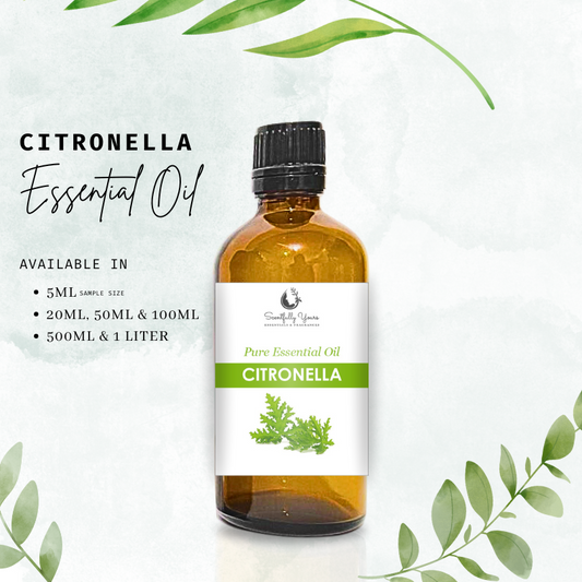 CITRONELLA - Natural Pure Essential Oil (5ml - 100ml)