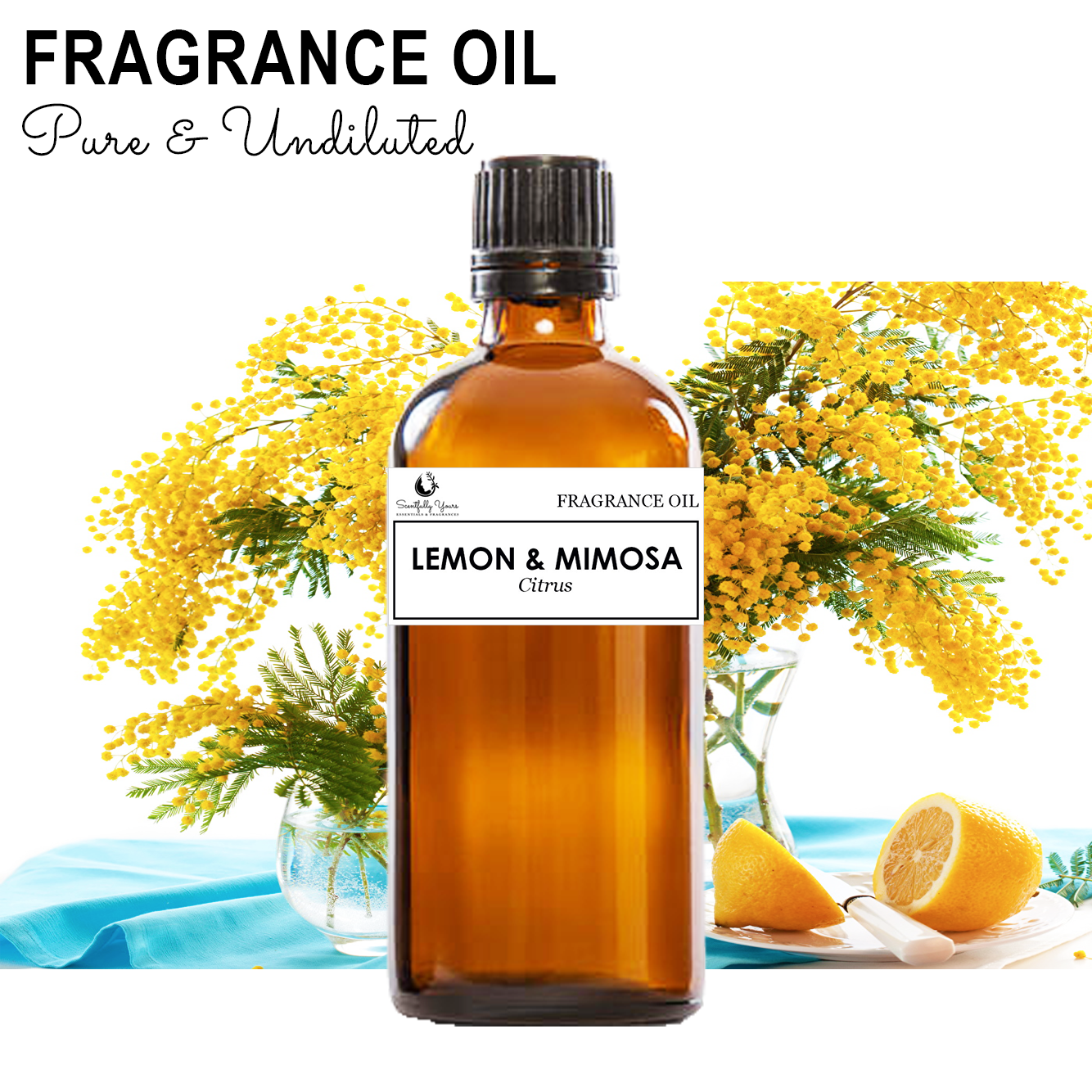 LEMON & MIMOSA - Citrus Fragrance Oil (5ml - 100ml)