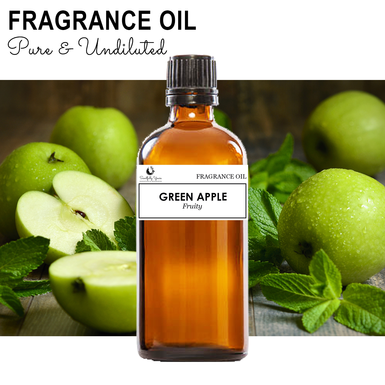 GREEN APPLE - Fruity Fragrance Oil (500ml - 1 Liter)