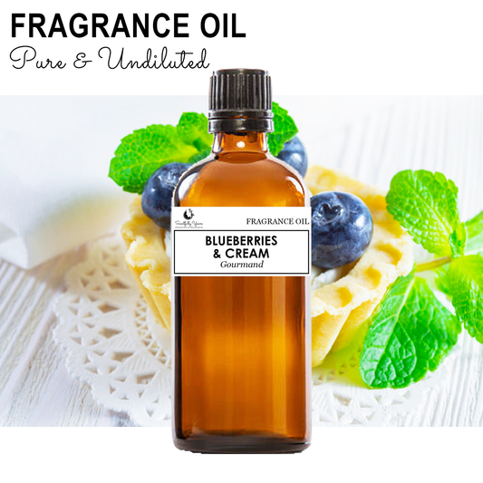 BLUEBERRIES & CREAM - Gourmand Fragrance Oil (500ml - 1 Liter)