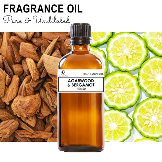 AGARWOOD & BERGAMOT - Woody Fragrance Oil (500ml - 1 Liter)