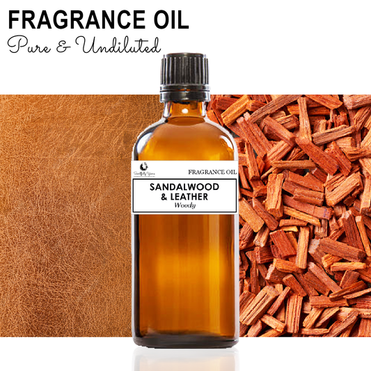 SANDALWOOD & LEATHER - Woody Fragrance Oil (5ml - 100ml)