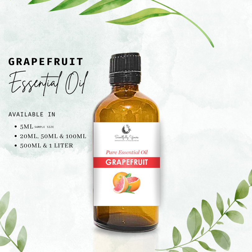 GRAPEFRUIT Natural Pure Essential Oil (5ml - 100ml)