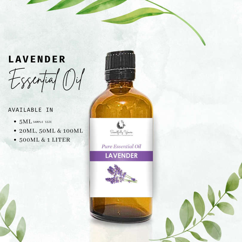 LAVENDER Natural Pure Essential Oil (500ml - 1 Liter)