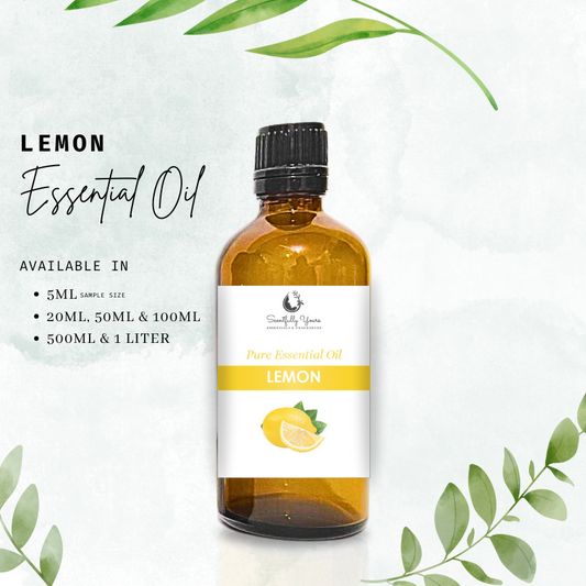 Lemon Natural Pure Essential Oil (500ml - 1 Liter)