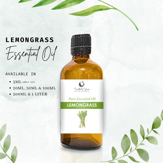 LEMONGRASS Natural Pure Essential Oil (5ml - 100ml)