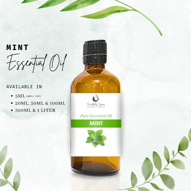 MINT Natural Pure Essential Oil (500ml - 1 Liter)