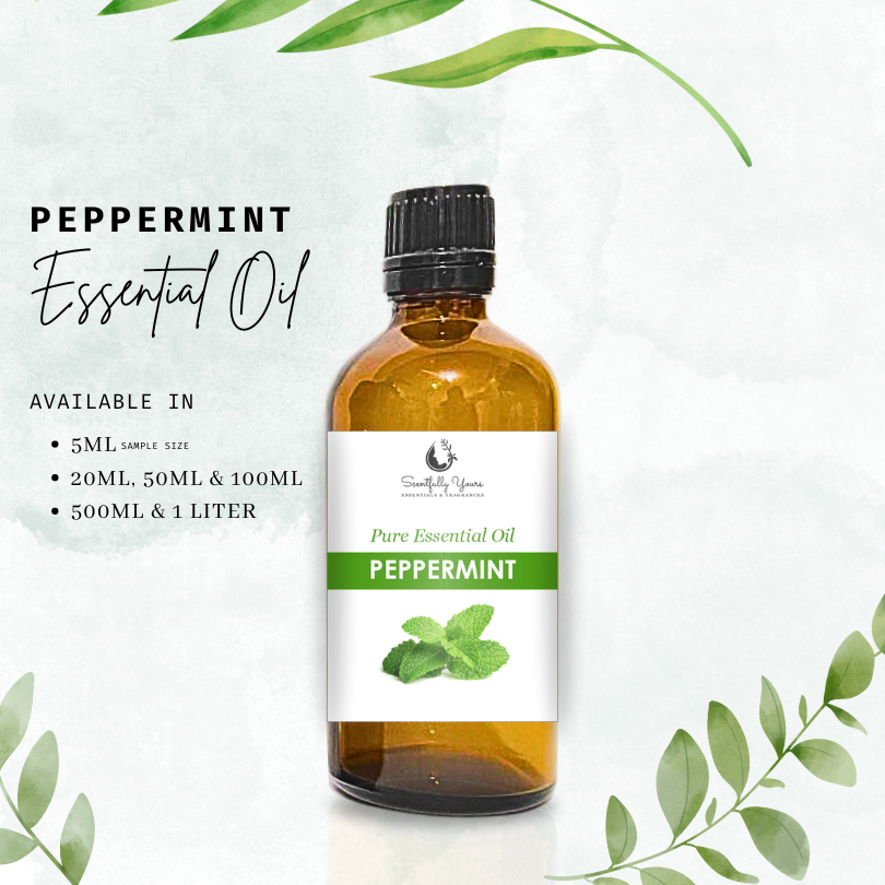 PEPPERMINT Natural Pure Essential Oil (5ml - 100ml)